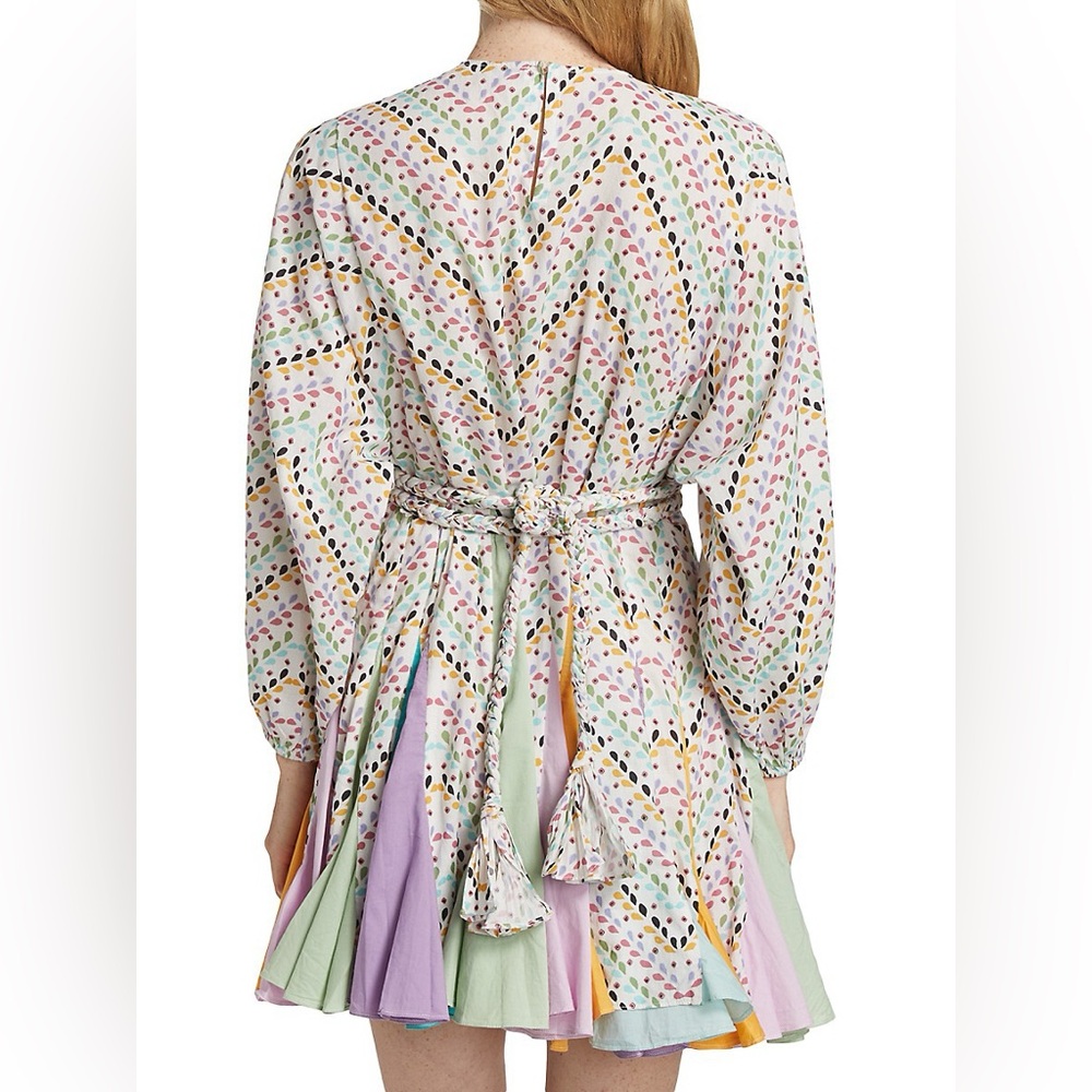 Rhode Ella dress chevron print nwt xs